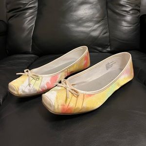 Jessica Simpson Leve Pastel Watercolor Ballet Flats Girlls